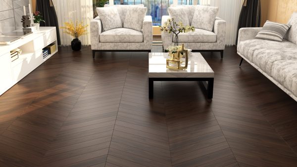 Dendro Lamine Parke Chevron & Herringbone Walnut Natural